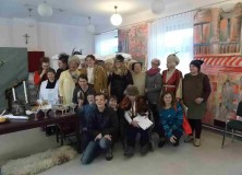 DSCF8627 17.11.2015 – „Zemsta” w wykonaniu Grupy Teatralnej „Albercik” – spektakl dla uczestników Warsztatów Terapii Zajęciowej