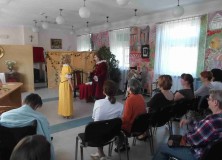 DSCF1449 „Skąpiec” w wykonaniu Grupy Teatralnej „Albercik” dla rodzin naszych mieszkanek