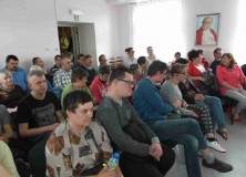 DSCF1523 „Albercik” przedstawia „Skąpca” uczestnikom ŚDS-ów z ul. Miodowej i ul. Kołłątaja