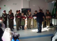 DSC03438 28.11.2017 Występ chóru wojskowego „Żołnierskie Echa” w DPS im. Św. Brata Alberta