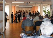 SONY DSC 27.11.2017 Udział w występie chóru młodzieżowego „Kantylena” w DPS im. Jana Pawła II