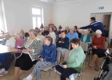 DSC07042 Spotkanie informacyjne na temat bezpieczeństwa z policjantem